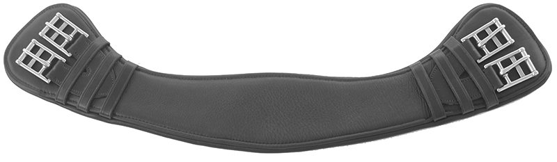 Ledersattelgurt "Favorito" Kurzgurt 70cm schwarz