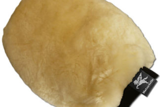 Putzhandschuh aus Lammfell silber