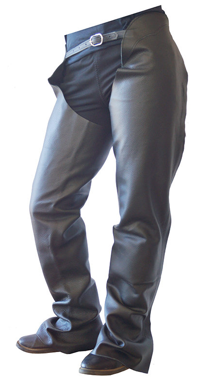 Western-Chaps Glattleder M braun