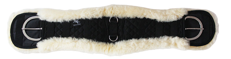 Western - Konturbauchgurt mit Lammfell 20"-28" 26"